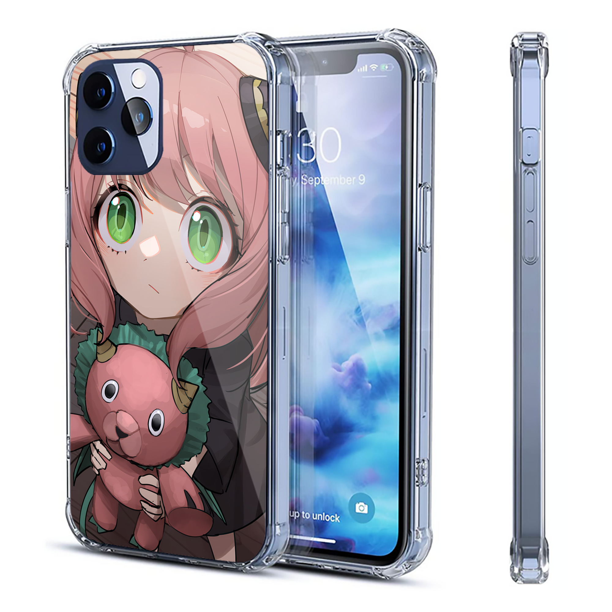 （画像用） SPY×FAMILY间谍家家酒 【iPhone 12シリーズ対応】透明スマホケース（クリアソフトケース）